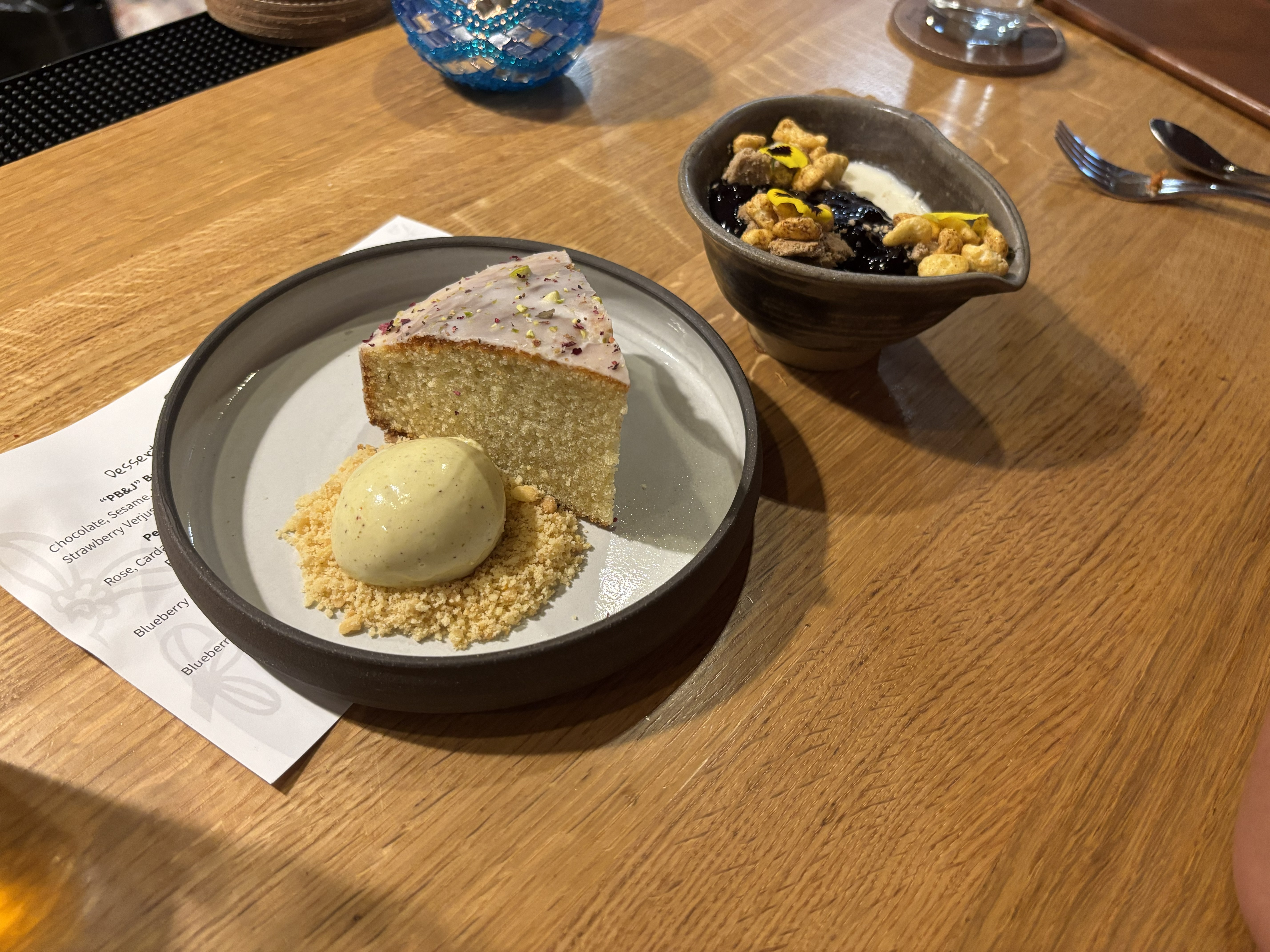 Desserts at Purslane